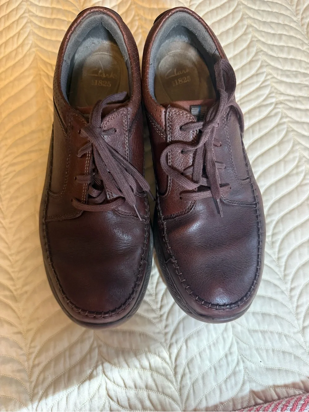 Clarks Men's Brown Leather Lace-Up Casual Shoe